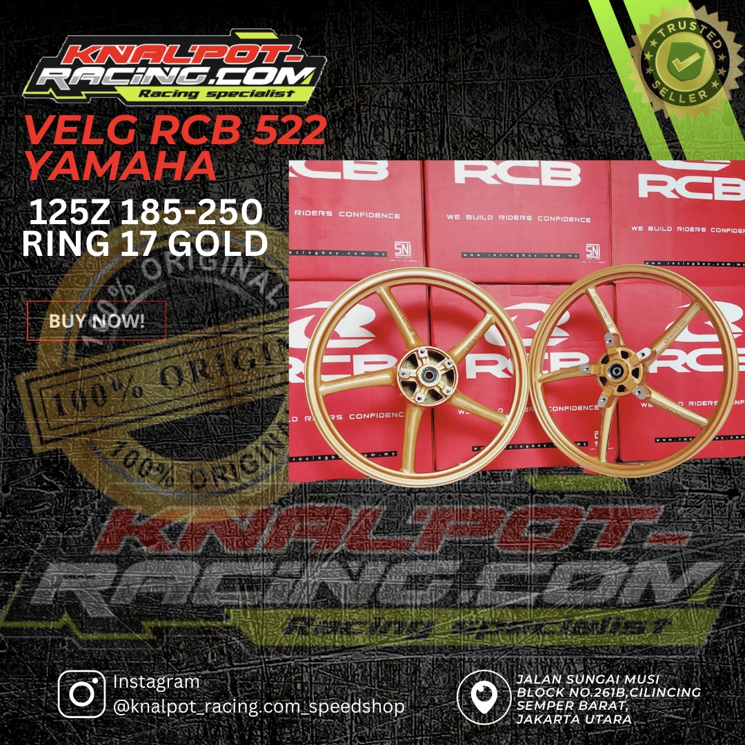 VELG RCB 522 YAMAHA 125Z 185-250 RING 17 GOLD